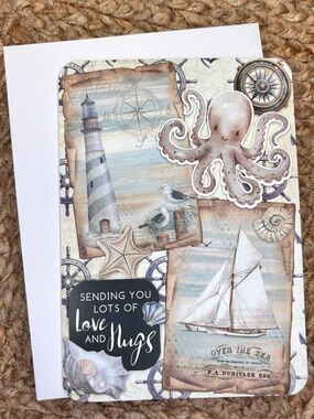 Handmade Nautical Themed Greeting Card